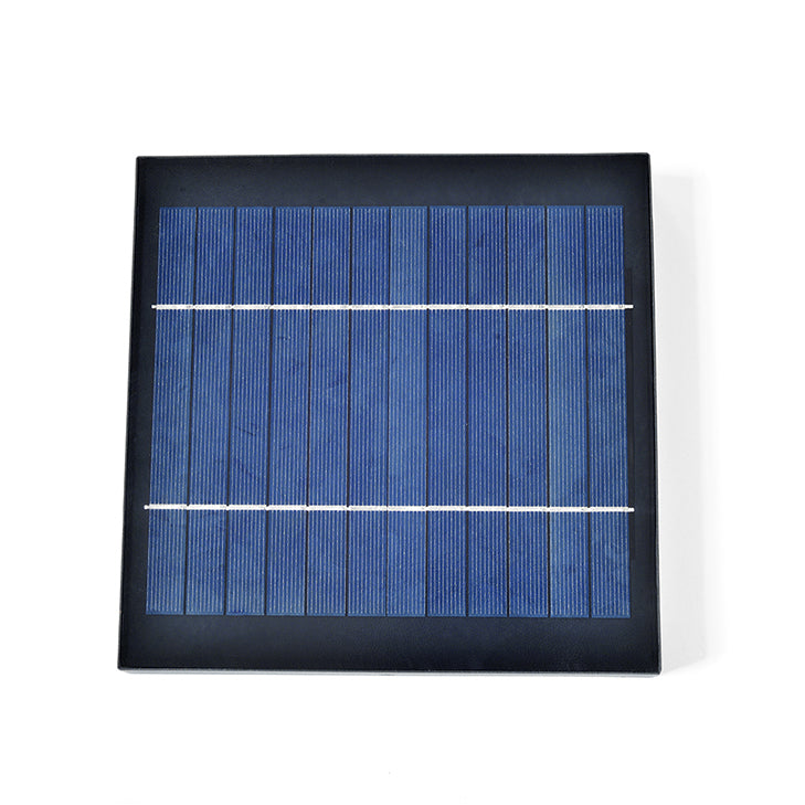 Geometric Shape Metal Solar Pillar Lamp Modern Style 1 Light Outdoor Lights in Black