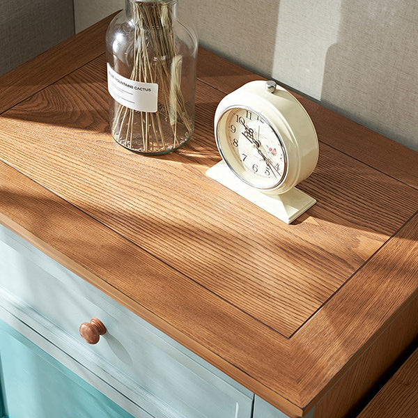 Coastal Storage Chest Solid Wood Storage Chest Dresser , 15.6 Inch Width