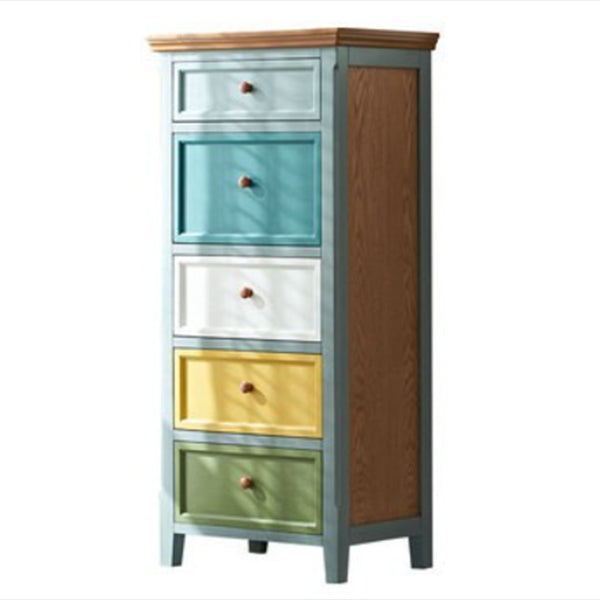 Coastal Storage Chest Solid Wood Storage Chest Dresser , 15.6 Inch Width