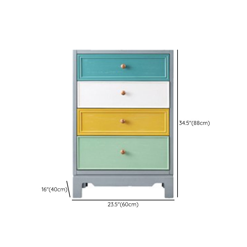 Coastal Storage Chest Solid Wood Storage Chest Dresser , 15.6 Inch Width