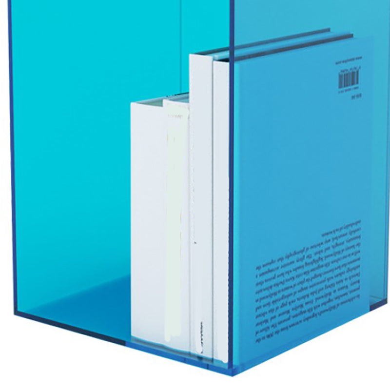 Modern Style Closed Back Bookshelf Acrylic Bookcase for Study Room