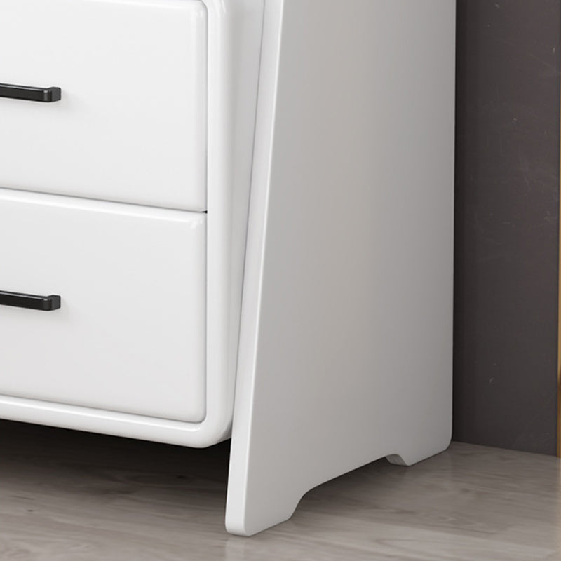 Modern Open Back Standard Bookshelf Wooden Bookcase with Drawers