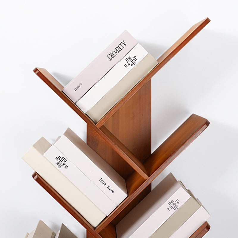 Modern Open Back Bookshelf Engineered Wood Bookcase for Study Room