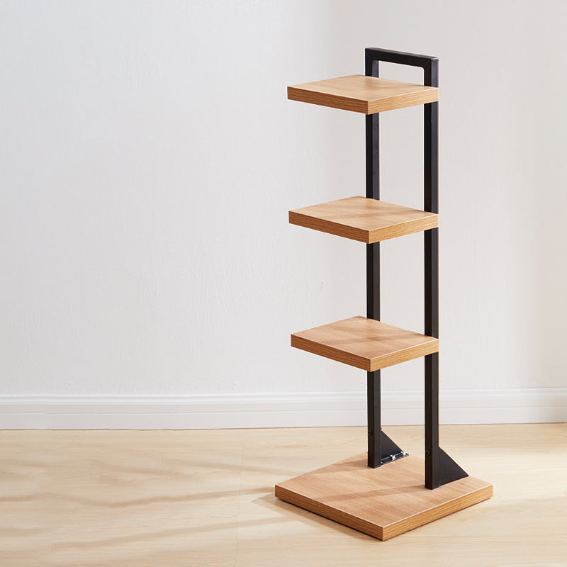 Contemporary Bookshelf Standard Engineered Wood Open Back Bookcase