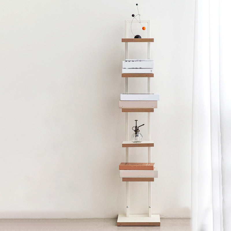 Contemporary Bookshelf Standard Engineered Wood Open Back Bookcase