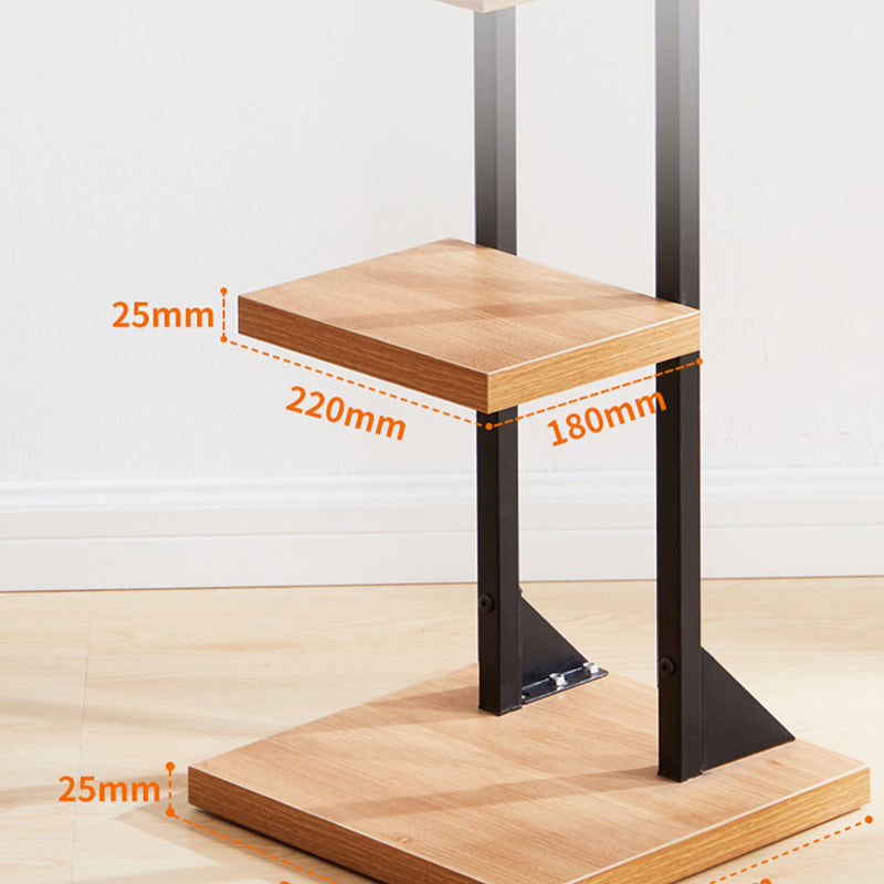 Contemporary Bookshelf Standard Engineered Wood Open Back Bookcase