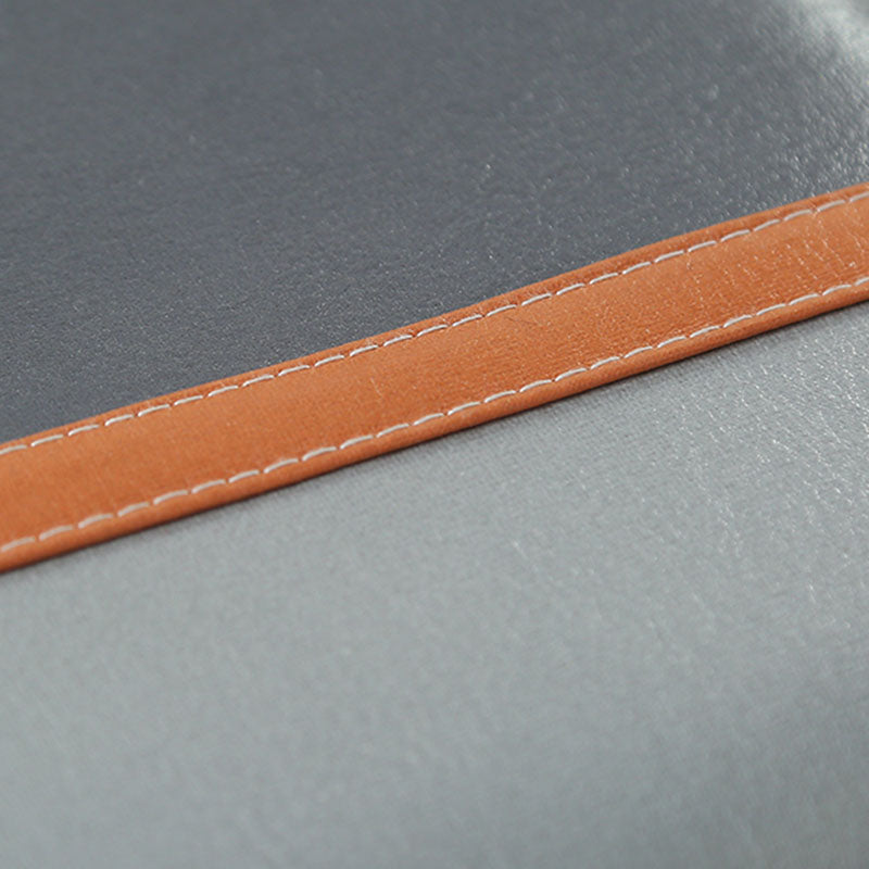 Color Matching Leather Standard Stool Modern Style Simple Rectangular Stool