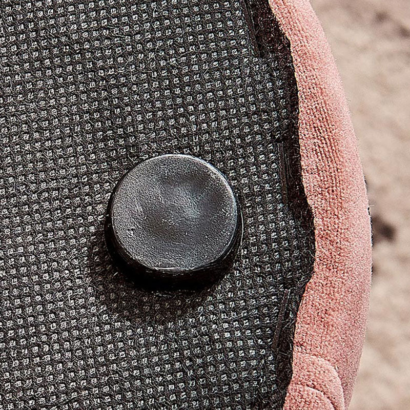 Solid Color Fabric Standard Stool Modern Simple Heart-Shaped Upholstered Footstool