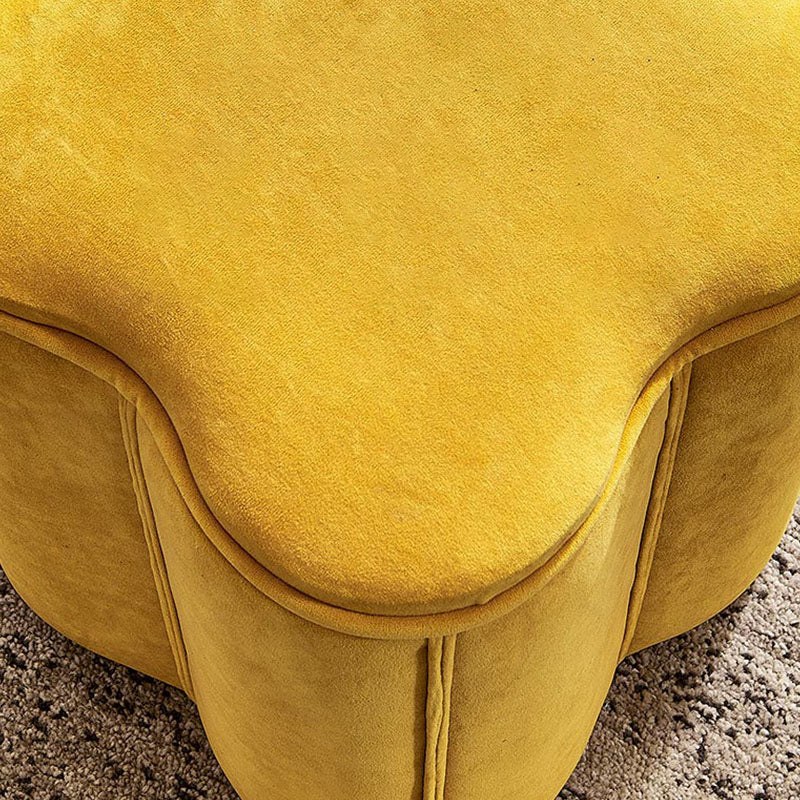 Solid Color Fabric Standard Stool Modern Simple Plum Blossom Upholstered Footstool