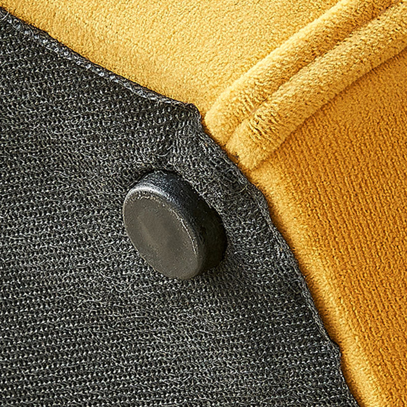 Solid Color Fabric Standard Stool Modern Simple Moon Upholstered Footstool