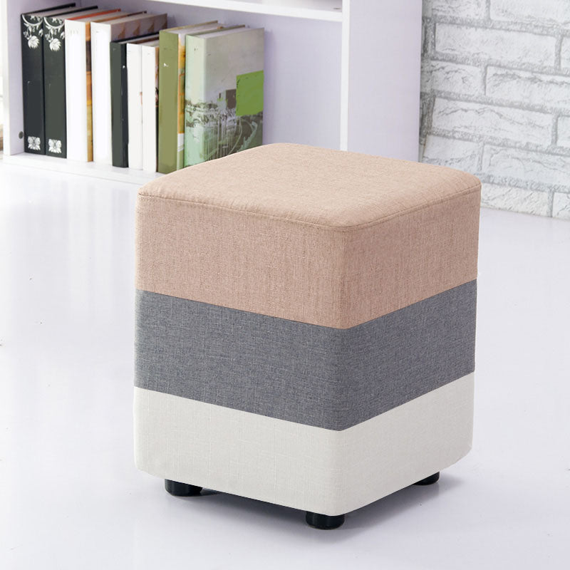 Fabric Standard Stool Contemporary Simple Upholstered Ottoman