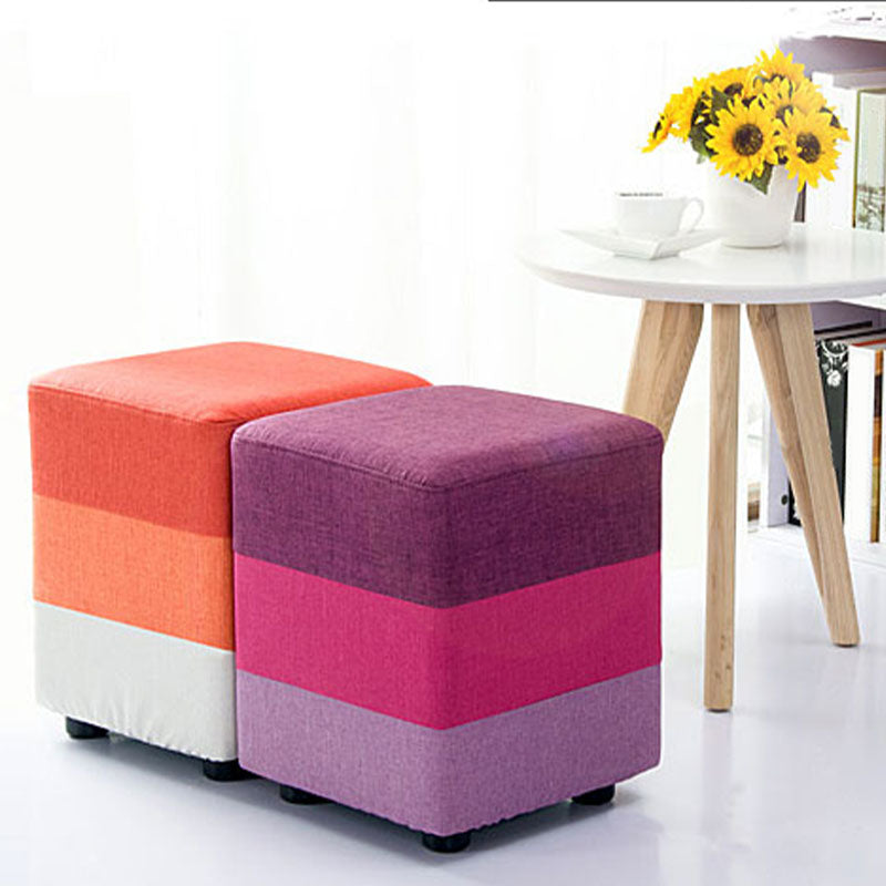 Fabric Standard Stool Contemporary Simple Upholstered Ottoman