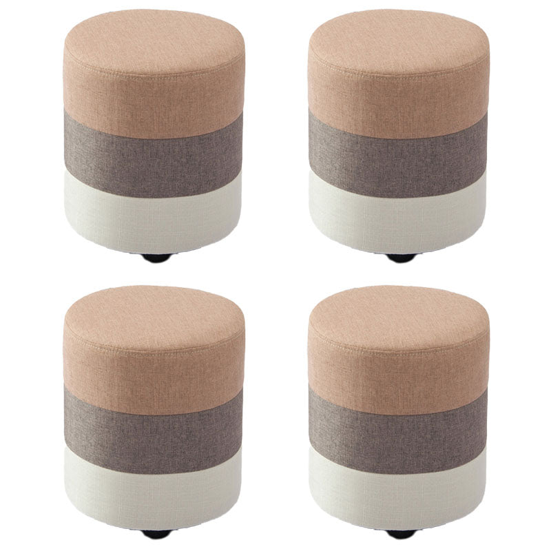 Fabric Standard Stool Contemporary Simple Upholstered Ottoman