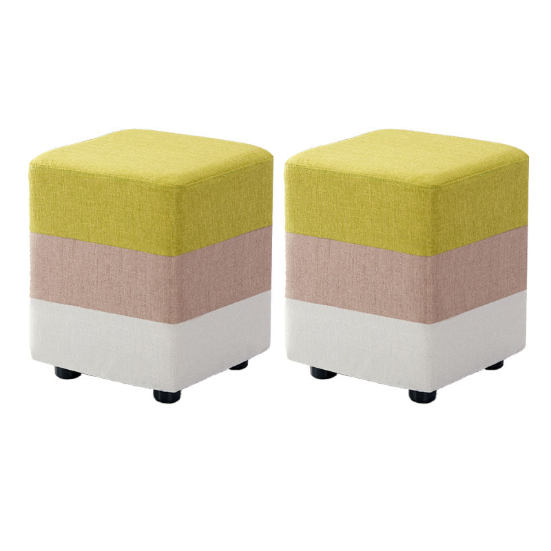 Fabric Standard Stool Contemporary Simple Upholstered Ottoman