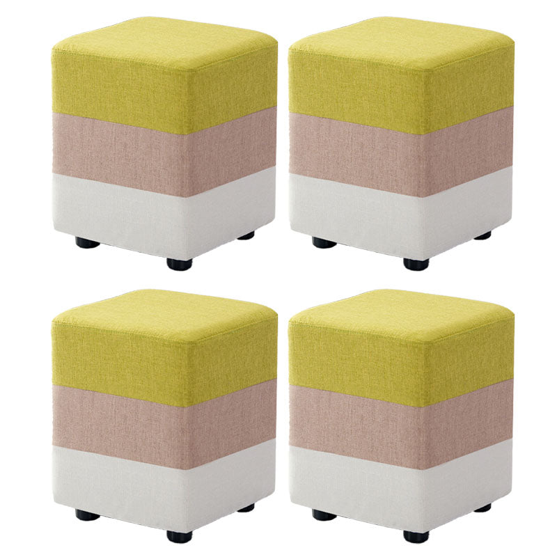 Fabric Standard Stool Contemporary Simple Upholstered Ottoman