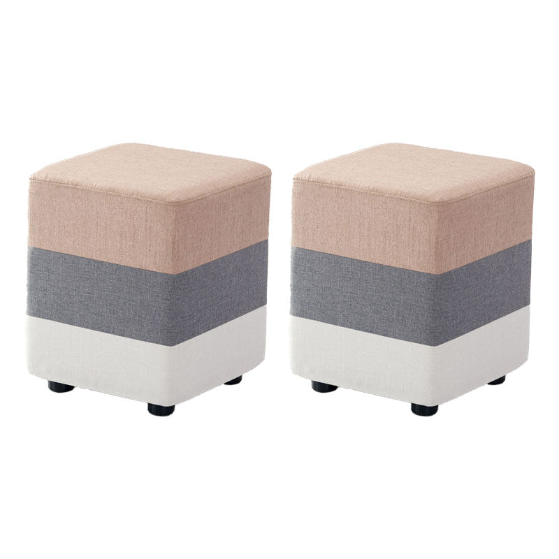Fabric Standard Stool Contemporary Simple Upholstered Ottoman