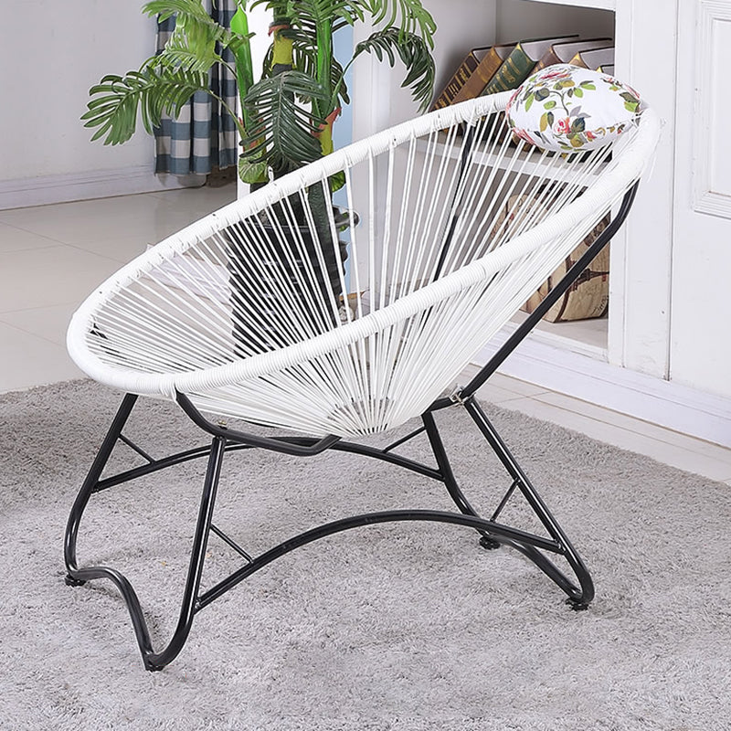 Iron Base Rocking Chair Lounge Simple Plastic Material Chair for Living Room