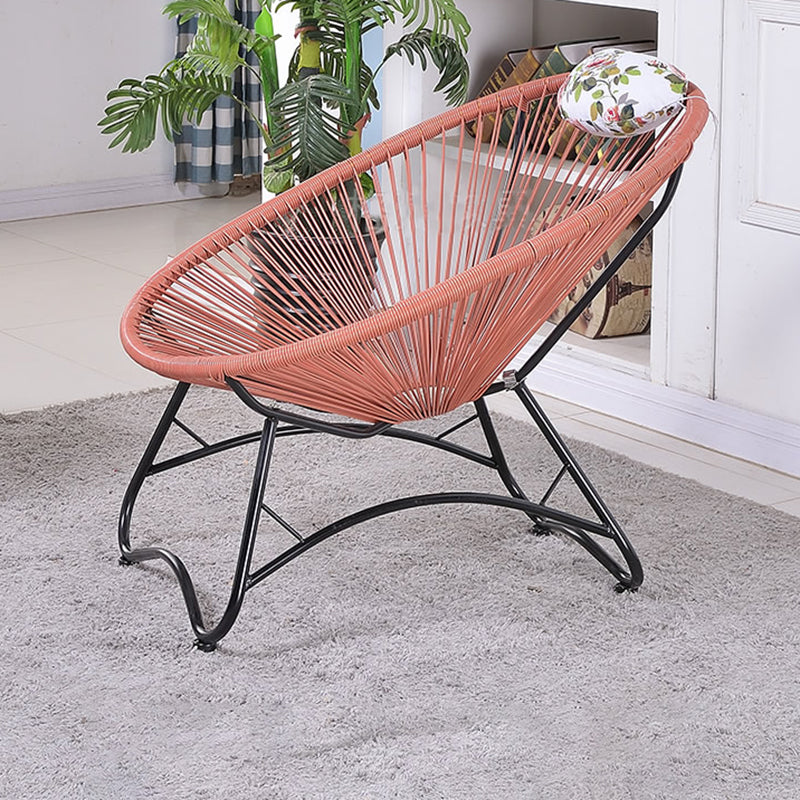 Iron Base Rocking Chair Lounge Simple Plastic Material Chair for Living Room