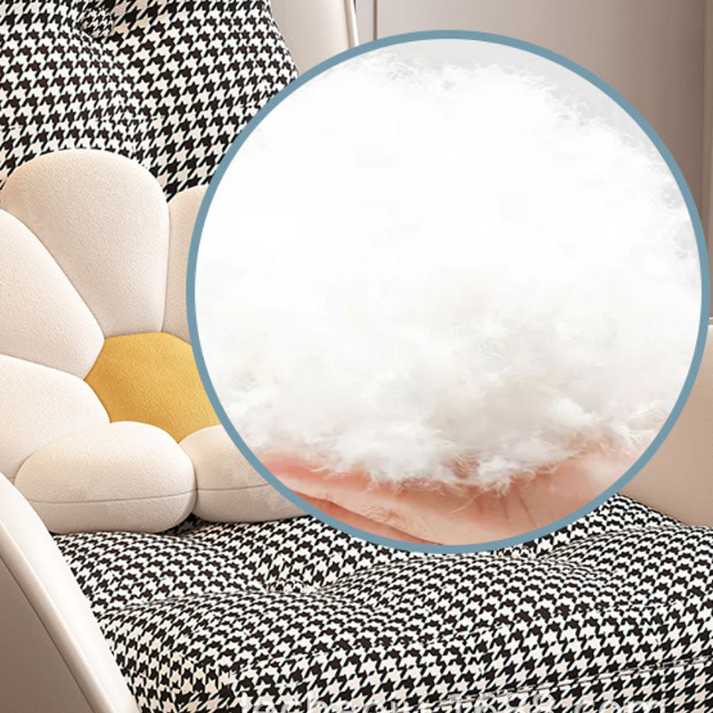 Light Luxury Leisure Modern Rocking Chair Cotton Fabric Upholstery Lazy Sofa Chair