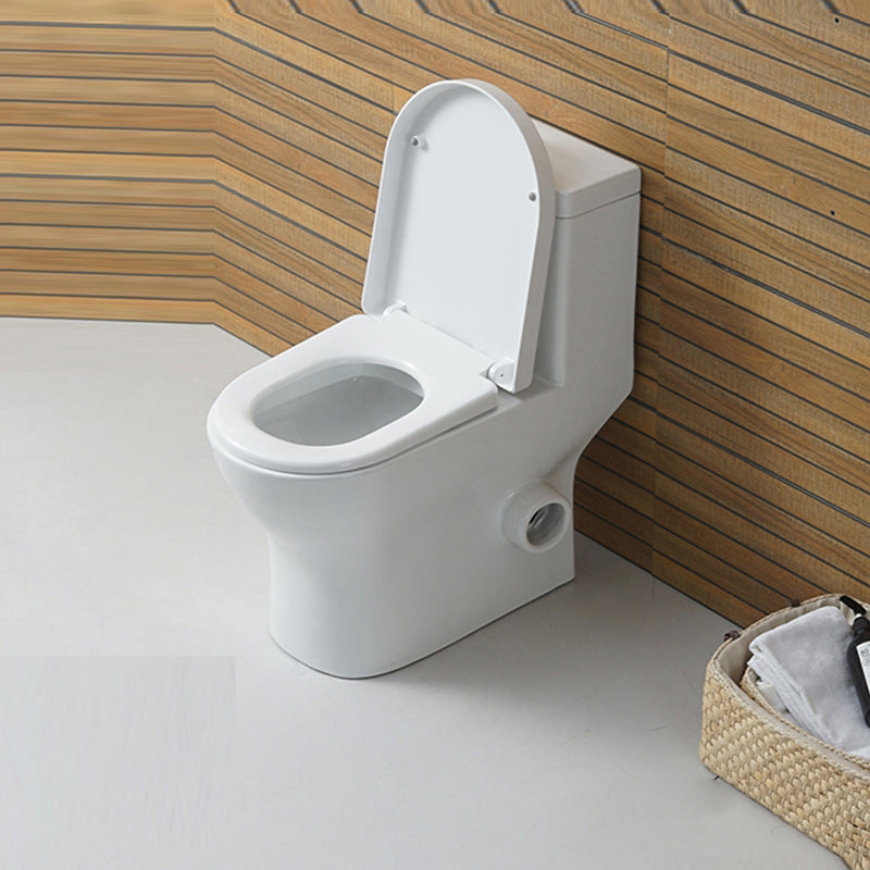 Contemporary Floor Mount Flush Toilet White Urine Toilet for Bathroom