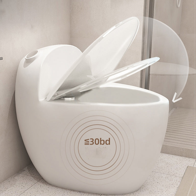 Contemporary Floor Mount Flush Toilet Siphon Jet Urine Toilet for Washroom