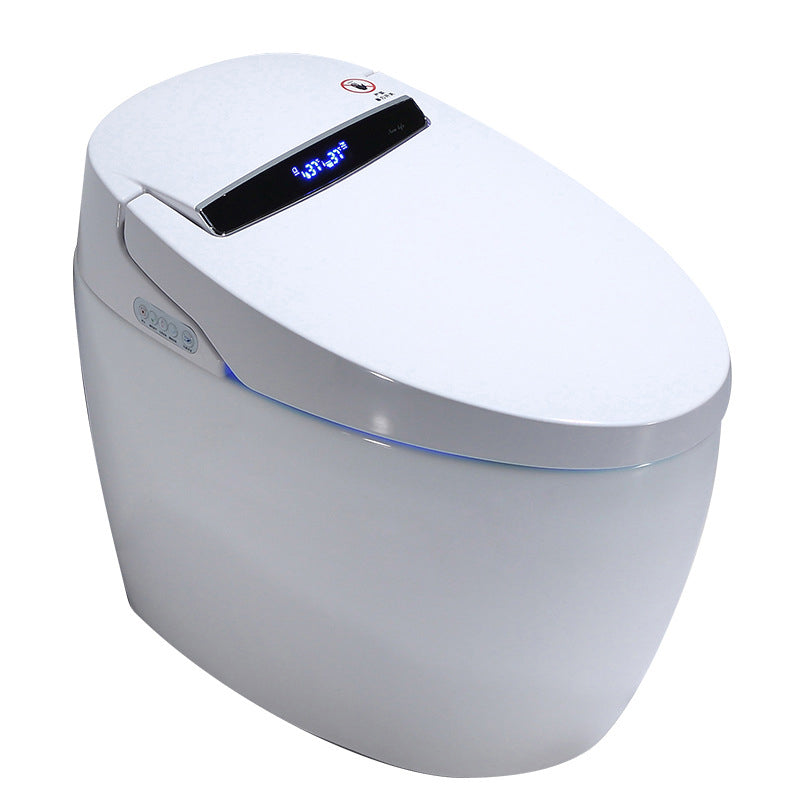 Contemporary White Ceramic Flush Toilet Slow Close Seat Included Urine Toilet for Washroom