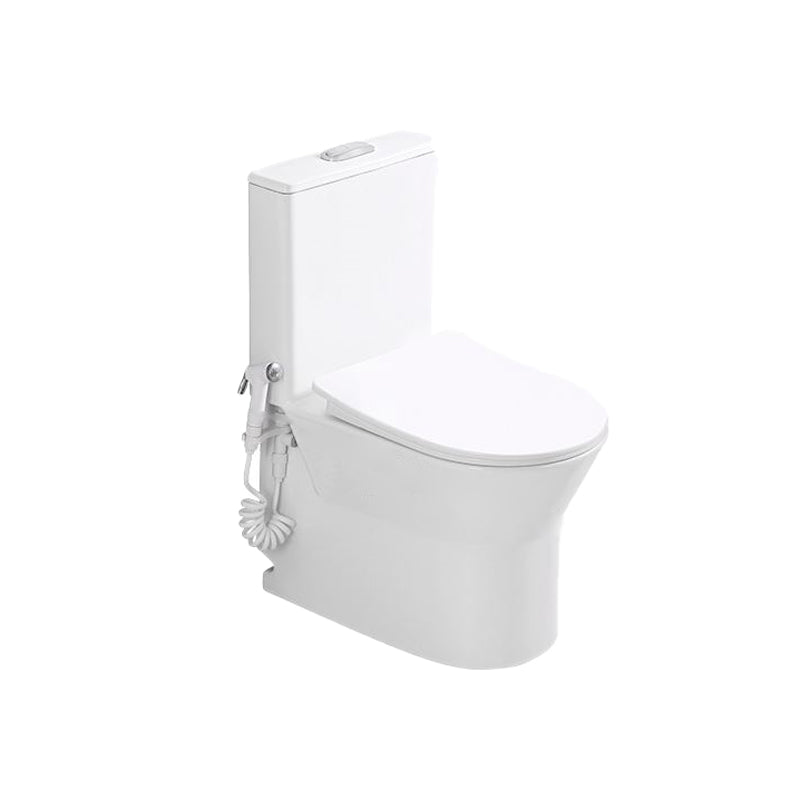 Contemporary Ceramic Flush Toilet Spray Gun Included Urine Toilet for Bathroom