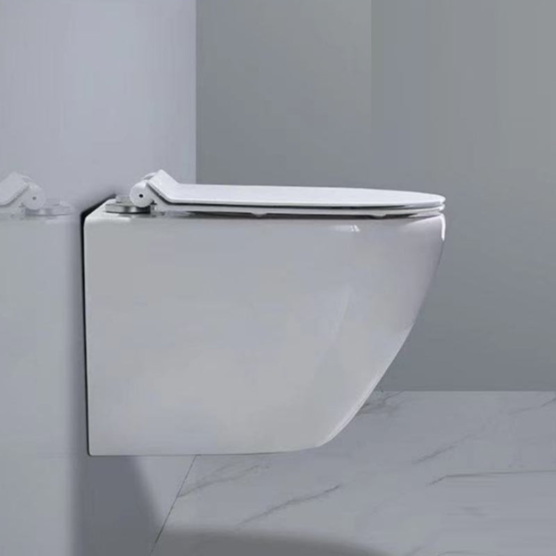 Modern White Ceramic Flush Toilet Wall Mount Urine Toilet for Washroom