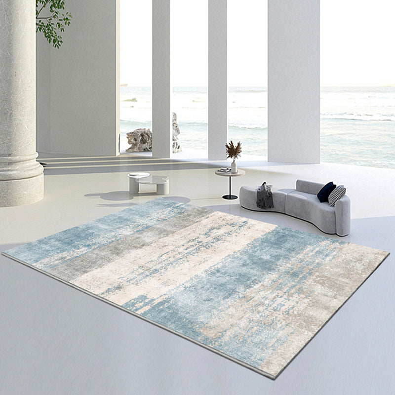 Beige Modern Rug Polyester Graphic Indoor Rug Stain Resistant Indoor Rug for Living Room