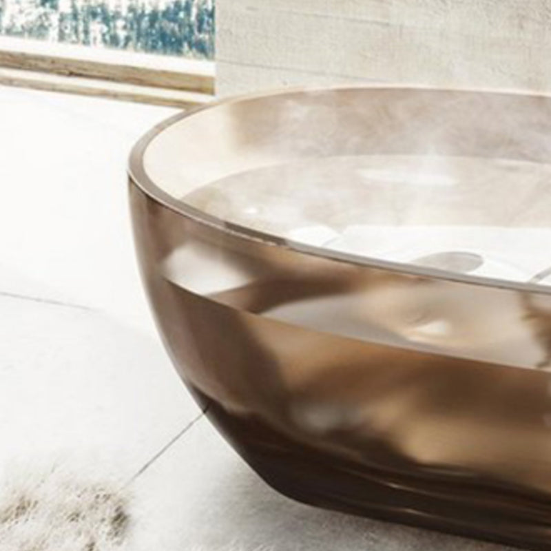Soaking Back to Wall Bathtub Antique Finish Freestanding Bath Tub