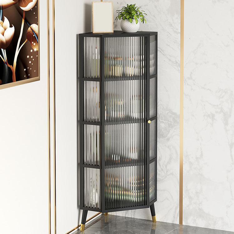 Contemporary China Cabinet Metal Storage Cabinet for Dining Room