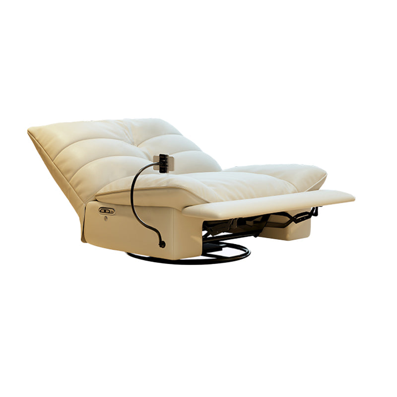 Modern Genuine Leather Club Chair Recliner Massage Home Theater Recliner