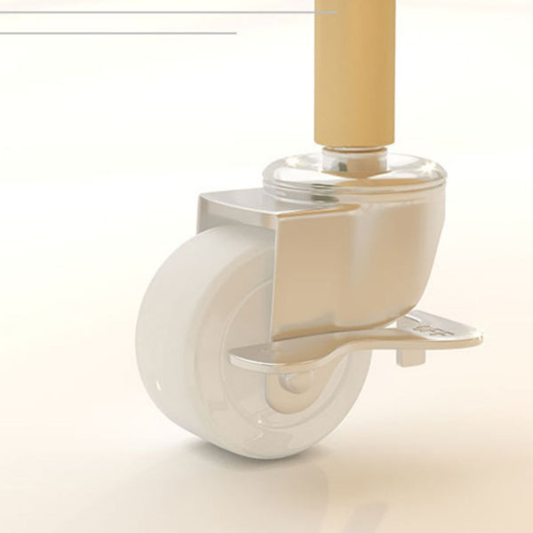 Glam Living Room Accent Side Table Double Tier Oval Metal with Shelf  Corner Table