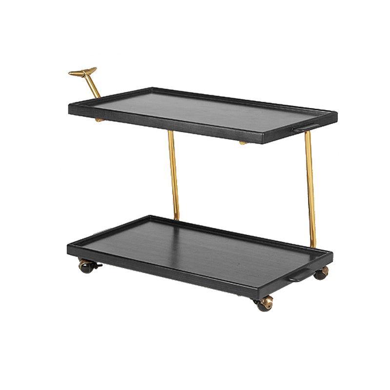 Modernistic End Slide Table Living Room Rectangular with Storage Solid Wood