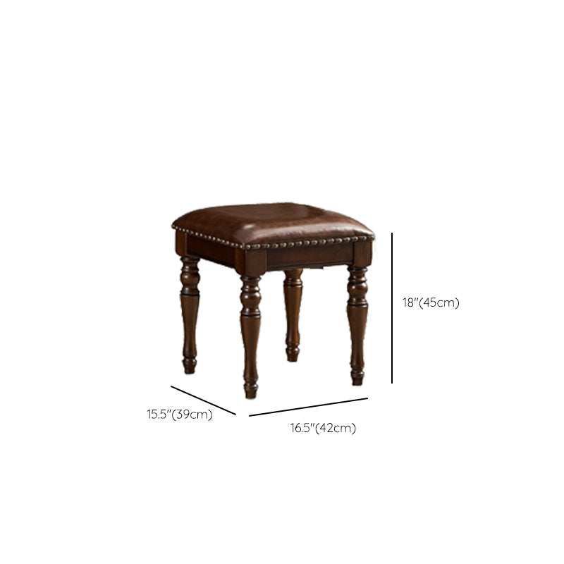 Bedroom Vanity Makeup Dressing Table Stool Set Wooden Vanity Set