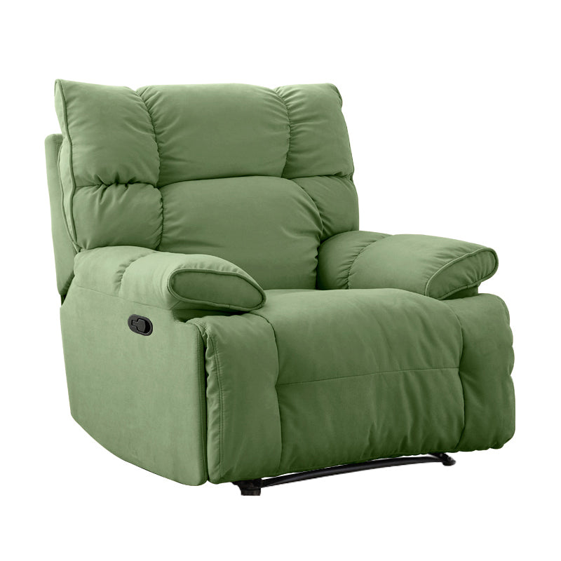 Contemporary Standard Recliner Microsuede Single Recliner Chair