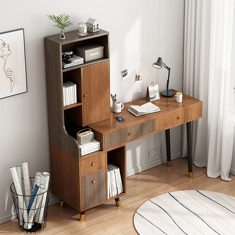Scandinavian Wood Dressing Table Solid Wood Make-up Vanity with Drawers