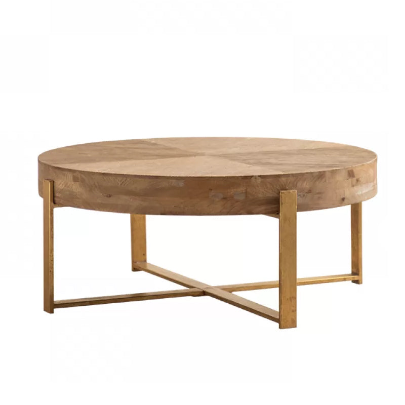 Rustic Walnut Living Room Distressed Solid Wood Sofa Accent Side Table