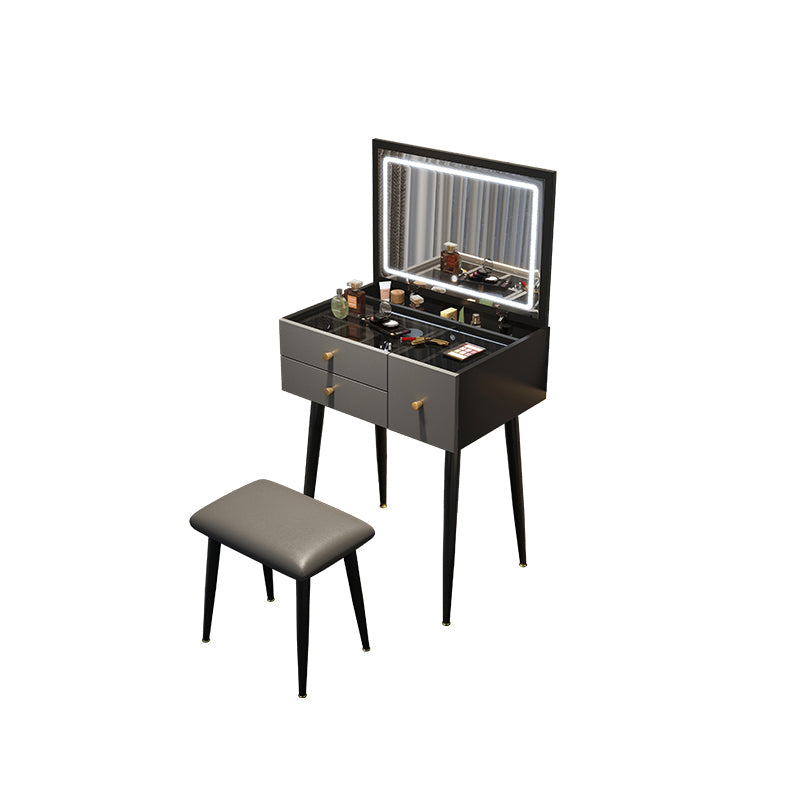 Contemporary Dressing Table Glass Lighted Mirror Bedroom Make-up Vanity