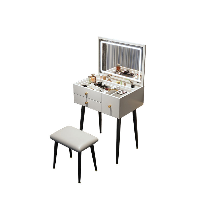Contemporary Dressing Table Glass Lighted Mirror Bedroom Make-up Vanity