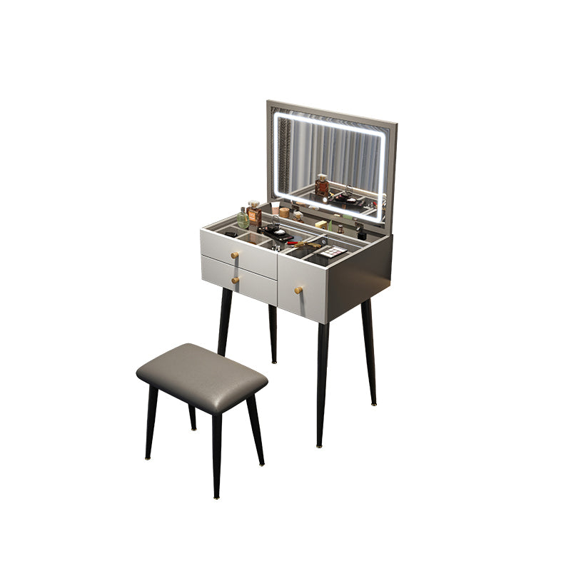 Contemporary Dressing Table Glass Lighted Mirror Bedroom Make-up Vanity