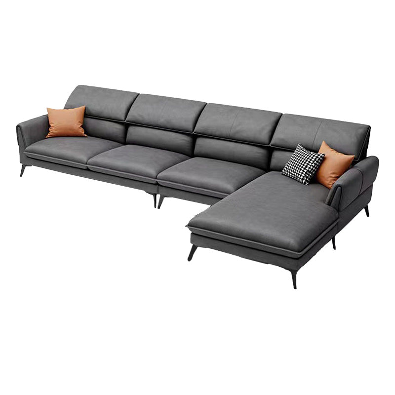 Industrial Faux Leather sofa Pillow Top Arm Cushions Seating