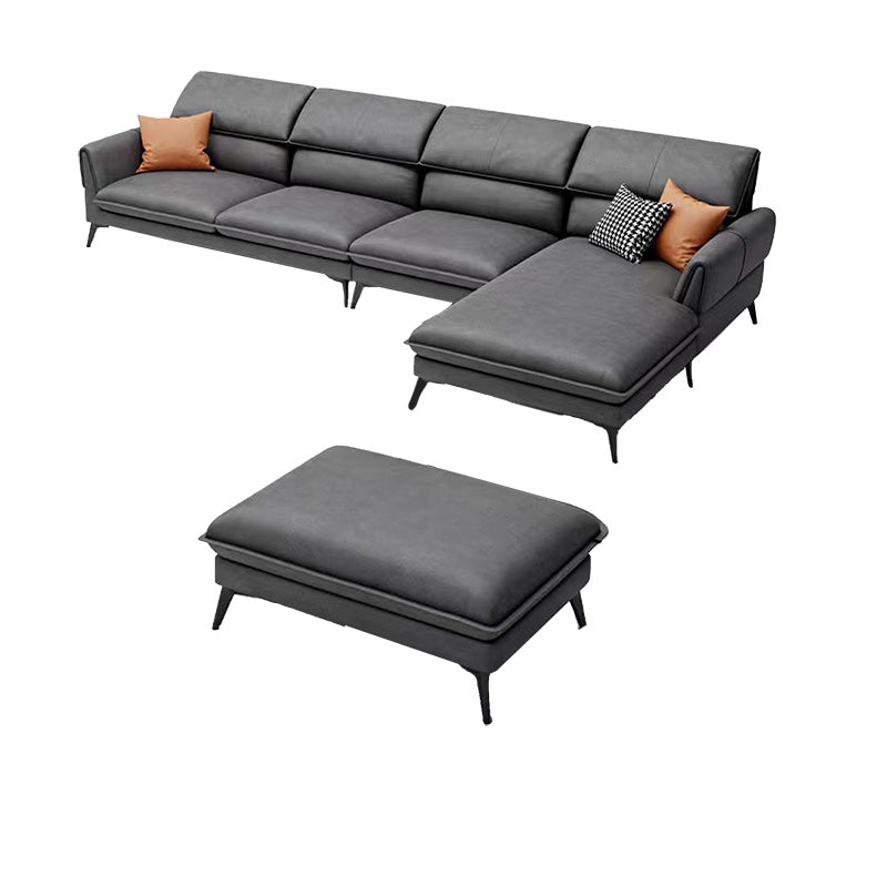 Industrial Faux Leather sofa Pillow Top Arm Cushions Seating