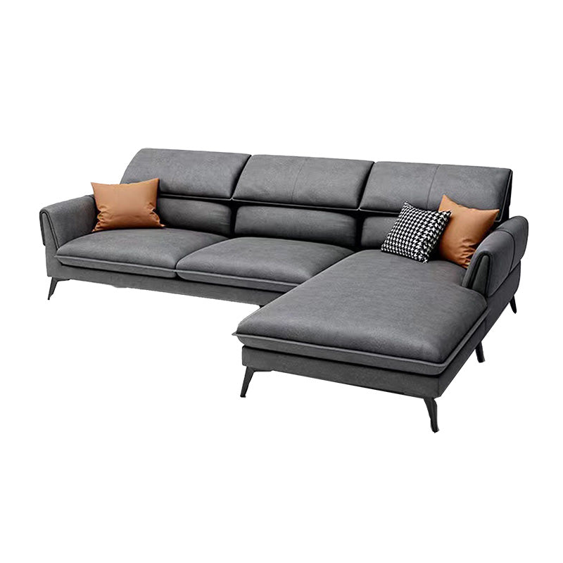 Industrial Faux Leather sofa Pillow Top Arm Cushions Seating