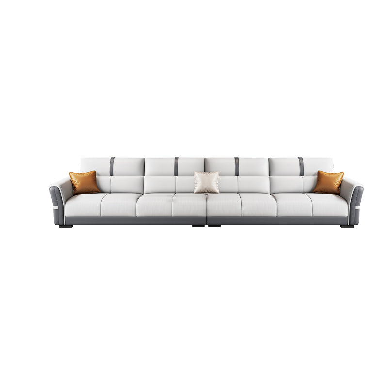 Contemporary Sectional Sofa Faux Leather Stain-Resistant Sectional Sofa