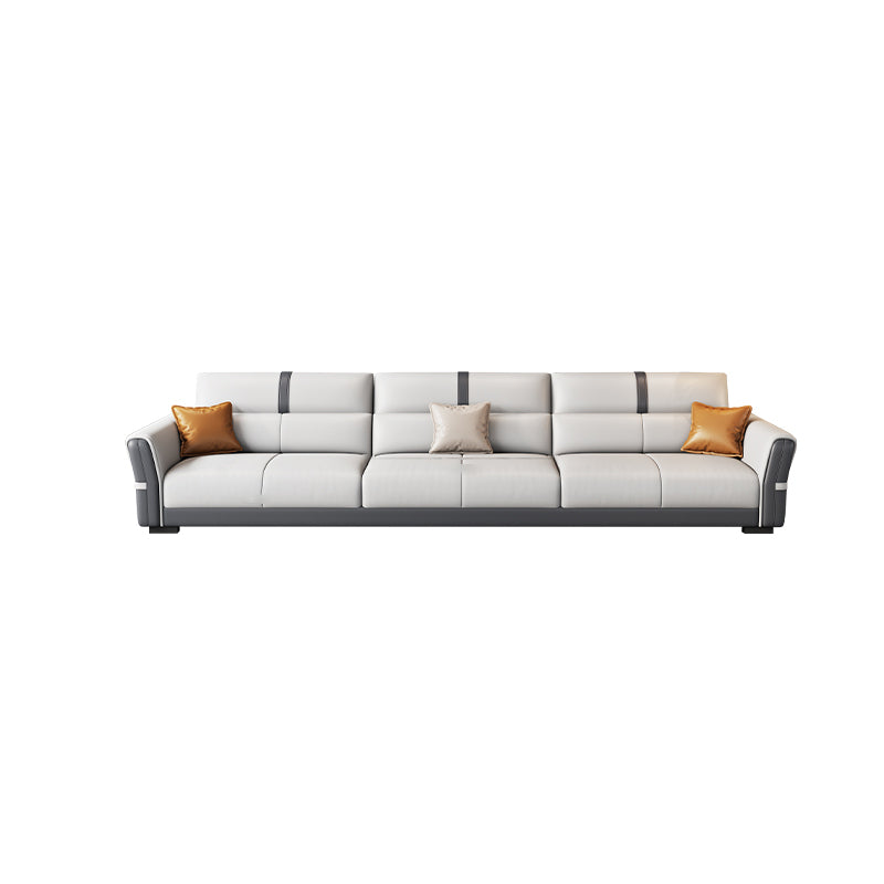 Contemporary Sectional Sofa Faux Leather Stain-Resistant Sectional Sofa