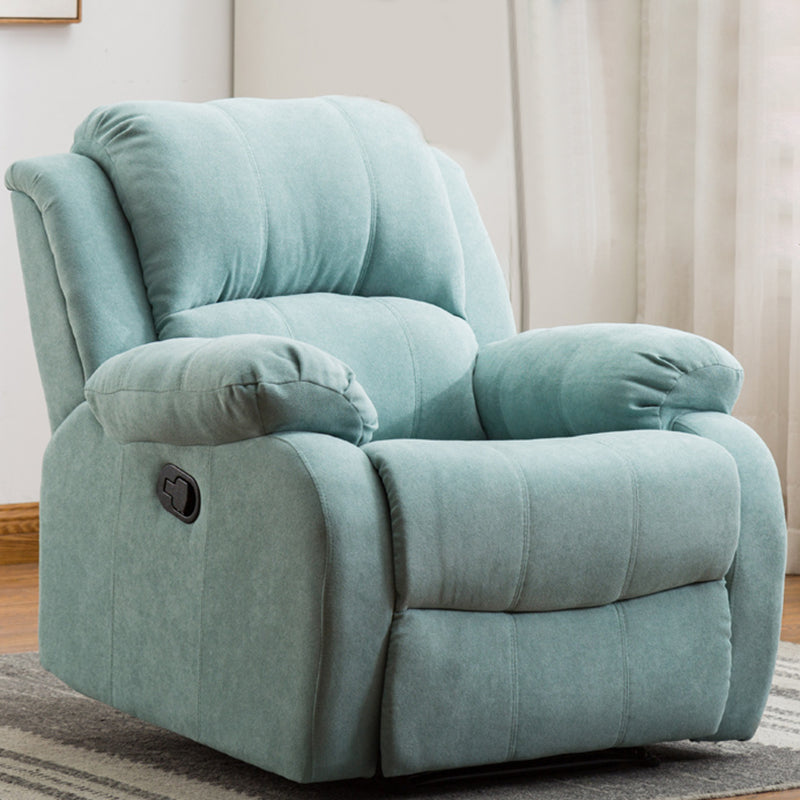 Contemporary Recliner Chair with Lumbar Metal Frame Standard Recliner