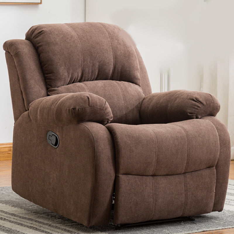 Contemporary Recliner Chair with Lumbar Metal Frame Standard Recliner