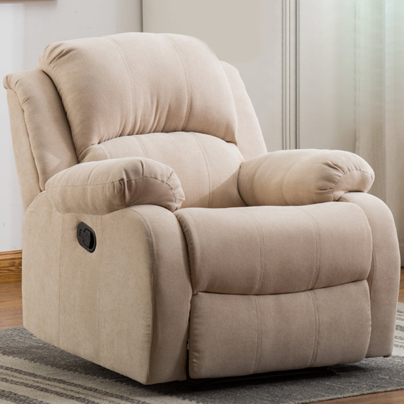 Contemporary Recliner Chair with Lumbar Metal Frame Standard Recliner