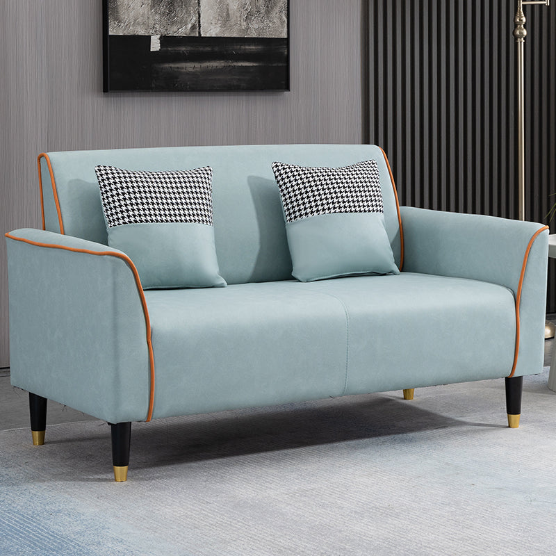 Pillows Included Standard Sofa Stain Resistant Settee with Leg